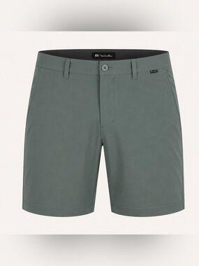 Travis Mathew Golf Shorts Green Size 40 Performance Stretch Casual Athletic